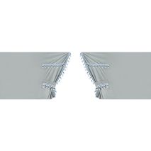 ΚΟΥΡΤΙΝΕΣ ΝΤΑΛΙΚΑΣ LUXURY PRO CABIN ΑΣΗΜΙ / ΜΠΛΕ ΣΕΤ LAMPA - 8 ΤΕΜ. Auto Moto Tyres 