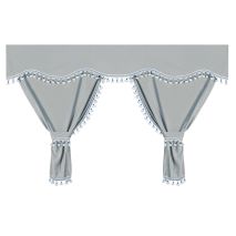 ΚΟΥΡΤΙΝΕΣ ΝΤΑΛΙΚΑΣ LUXURY PRO CABIN ΑΣΗΜΙ / ΜΠΛΕ ΣΕΤ LAMPA - 8 ΤΕΜ. Auto Moto Tyres 