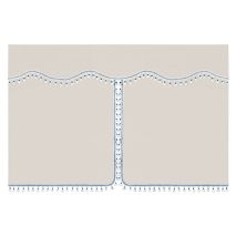 ΚΟΥΡΤΙΝΕΣ ΝΤΑΛΙΚΑΣ LUXURY PRO CABIN ΚΡΕΜ / ΜΠΛΕ ΣΕΤ LAMPA - 8 ΤΕΜ. Auto Moto Tyres 