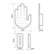 ΔΙΑΚΟΣΜΗΤΙΚΟ ΠΑΝΕΛ ΧΕΙΡΟΝΟΜΙΕΣ LED HAND GESTURES 203 LED SMD ΜΕ ΤΗΛΕΧΕΙΡΙΣΤΗΡΙΟ 150x98mm LAMPA - 1 ΤΕΜ. Auto Moto Tyres 