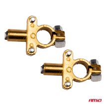 ΠΟΛΟΙ ΜΠΑΤΑΡΙΑΣ / ΑΚΡΟΔΕΚΤΕΣ ΟΡΕΙΧΑΛΚΟΥ 12V 800A AMIO - 2 τεμ. Auto Moto Tyres 