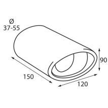 ΑΚΡΟ ΕΞΑΤΜΙΣΗΣ TS-17 S 37-55mm - ΚΟΦΤΟ Auto Moto Tyres 