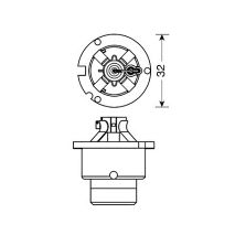 ΛΑΜΠΑ D2S 35W 12V 4300K ULTRA WHITE Auto Moto Tyres 