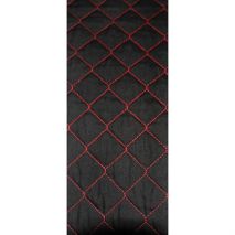 ΠΛΑΤΟΚΑΘΙΣΜΑΤΑ ΨΑΘΑ/ ΒΑΜΒΑΚΕΡΟ ΥΦΑΣΜΑ  ΔΙΠΛΗΣ ΟΨΗΣ STRIPS ΚΟΚΚΙΝΟ/ΜΑΥΡΟ  (ΦΑΡΔΟΣ 42 CM) 2ΤΕΜ. Auto Moto Tyres 