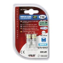T10 W5W 24-28V W2,1x9,5d MEGA-LED36 220lm (ΔΙΠΛΗΣ ΠΟΛΙΚΟΤΗΤΑΣ) 2ΤΕΜ. Auto Moto Tyres 