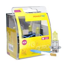 H3 12V 55W PK22s POWERTEC RETRO (ΚΙΤΡΙΝΕΣ ΛΑΜΠΕΣ) 2ΤΕΜ. Auto Moto Tyres 