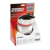 ΑΚΡΟ ΕΞΑΤΜΙΣΗΣ TS-55 Φ 35-42mm - ΛΟΞΟ ΟΒΑΛ Auto Moto Tyres 