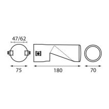 ΑΚΡΟ ΕΞΑΤΜΙΣΗΣ TS-70 45-72mm ΚΟΜΜΕΝΟ Auto Moto Tyres 