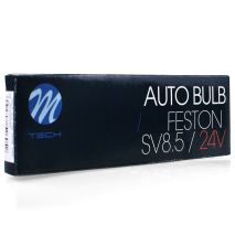 ΛΑΜΠΑΚΙΑ ΠΛΑΦΟΝΙΕΡΑΣ 5W 24V SV8,5 36mm STANDARD ΑΛΟΓΟΝΟΥ 10ΤΕΜ.. M-TECH Auto Moto Tyres 