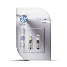T4W 12V 0,64W BA9s (ΜΙΝΙΟΝ) LED 4xSMD5050 CAN-BUS ΛΕΥΚΟ BLISTER 2ΤΕΜ. M-TECH Auto Moto Tyres 