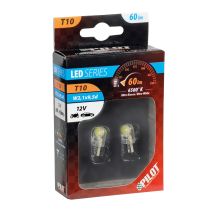 T10 W5W 12V W2,1x9,5d 6.500K 60lm 6COB LED ΛΕΥΚΟ (ΚΑΡΦΩΤΟ) 2ΤΕΜ. Auto Moto Tyres 