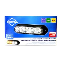 ΦΩΣ ΠΡΟΣΘΕΤΟ ΕΜΠΡΟΣ 2 ΛΕΙΤΟΥΡΓΙΩΝ (ΘΕΣΗΣ-ΦΛΑΣ) 12/24V HOR78A 4LED (2 ΛΕΥΚΑ + 2 ΠΟΡΤΟΚΑΛΙ) 121x32mm Auto Moto Tyres 