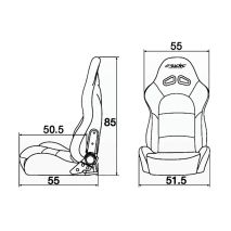 ΚΑΘΙΣΜΑ TAZIO BLACK ΑΝΑΚΛΙΝΟΜΕΝΟ ΜΑΥΡΟ ΟΙΚΟΛΟΓΙΚΟ ΔΕΡΜΑ (ΧΩΡΙΣ ΣΙΔΗΡΟΔΡΟΜΟ) SIMONI RACING - 1 ΤΕΜ. Auto Moto Tyres 