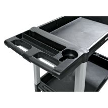 ΤΡΟΛΕΙ ΕΡΓΑΛΕΙΩΝ (TROLLEY) 2 ΕΠΙΠΕΔΩΝ ΜΕ 4 ΡΟΔΕΣ ΠΛΑΣΤΙΚΟ(PP)/ ΑΛΟΥΜΙΝΙΟ ΓΙΑ ΑΠΟΘΗΚΕΥΣΗ ΚΑΙ ΜΕΤΑΦΟΡΑ Auto Moto Tyres 