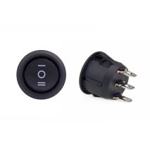 ΔΙΑΚΟΠΤΗΣ ΣΤΡΟΓΓΥΛΟΣ 3 ΘΕΣΕΩΝ 12V 2cm BU03 AMIO - 1ΤΕΜ. Auto Moto Tyres 