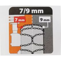 ΑΛΥΣΙΔΕΣ ΧΙΟΝΙΟΥ NX-7 7/9MM GR13 ΔΙΠΛΟΥ ΠΑΧΟΥΣ (ΕΣΩΤΕΡΙΚΑ 7mm + ΕΞΩΤΕΡΙΚΑ 9mm) LAMPA - 2 ΤΕΜ. Auto Moto Tyres 