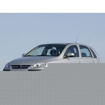 TRIM ΠΑΡΑΘΥΡΩΝ ΑΝΟΞΕΙΔΩΤΟ ΑΤΣΑΛΙ ΧΡΩΜΙΟ-4ΤΕΜ ΓΙΑ OPEL CORSA C HB 5D 2000-2006 Auto Moto Tyres 