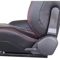 ΚΑΘΙΣΜΑ JACKIE ΑΝΑΚΛΙΝΟΜΕΝΟ ΜΑΥΡΟ/ΚΑΡΟ ΜΕ ΣΙΔΗΡΟΔΡΟΜΟ SIMONI RACING - 1ΤΕΜ Auto Moto Tyres 