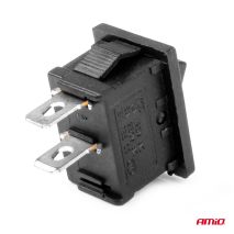ΔΙΑΚΟΠΤΗΣ ON/OFF 3 ΕΠΑΦΩΝ 12V 20A 12mm x 19mm ΜΑΥΡΟΣ  ΑΜΙΟ - 1 ΤΕΜ. Auto Moto Tyres 