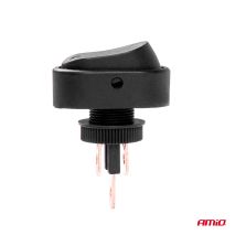 ΔΙΑΚΟΠΤΗΣ ON/OFF 3 ΕΠΑΦΩΝ ΜΕ LED ΚΟΚΚΙΝΟ12/24V Φ12mm 30A ΜΕ ΣΠΕΙΡΩΜΑ ΟΒΑΛ ΑΜΙΟ - 1 ΤΕΜ. Auto Moto Tyres 