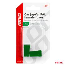 ΑΣΦΑΛΕΙΕΣ JapVal PAL ΜΙΝΙ 14mm ΘΗΛΥΚΕΣ 40A ΣΕ ΠΡΑΣΙΝΟ ΧΡΩΜΑ AMIO - 2 Τεμ. Auto Moto Tyres 