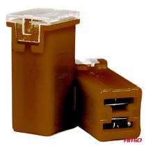 ΑΣΦΑΛΕΙΕΣ JapVal PAL ΜΙΝΙ 14mm ΘΗΛΥΚΕΣ 70A ΣΕ ΚΑΦΕ ΧΡΩΜΑ AMIO - 2 Τεμ. Auto Moto Tyres 