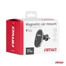 ΒΑΣΗ ΣΤΗΡΙΞΗΣ ΚΙΝΗΤΟΥ ΓΙΑ ΑΕΡΑΓΩΓΟ ΜΑΓΝΗΤΙΚΗ ΜΕ ΑΣΥΡΜΑΤΗ ΦΟΡΤΙΣΗ QUICK CHARGE 2A MAX15W MY MAG AMIO - 1 Τεμ. Auto Moto Tyres 