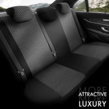 ΚΑΛΥΜΜΑΤΑ ΚΑΘΙΣΜΑΤΩΝ OTOM  TORO 902 BLACK/SMOKED ΜΑΥΡΟ/ΓΚΡΙ ΥΦΑΝΤΟ ΥΦΑΣΜΑ SET ΑΜΙΟ - 1 σετ. Auto Moto Tyres 