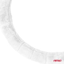 ΚΑΛΥΜΜΑ ΤΙΜΟΝΙΟΥ ΓΟΥΝΙΝΟ/ΧΝΟΥΔΩΤΟ (M) 37-39cm SWC-53-M ΣΕ ΛΕΥΚΟ ΧΡΩΜΑ AMIO - 1 Τεμ. Auto Moto Tyres 