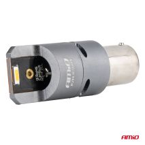 ΛΑΜΠΑΚΙΑ PY21W BAU15s 12/24V 6.000K 2xSMD LED FULL CAN-BUS(ΜΕ ΑΝΕΜΙΣΤΗΡΑΚΙ) ΠΟΡΤΟΚΑΛΙ PRO SERIES AMIO - 2 Τεμ. Auto Moto Tyres 