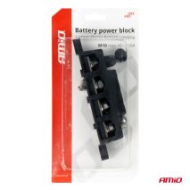 ΜΠΑΡΑ ΚΑΛΩΔΙΩΝ / ΤΕΡΜΑΤΙΚΟ 4 ΘΕΣΕΩΝ M10 max 48V  AMIO - 1 Τεμ. Auto Moto Tyres 