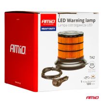 ΦΑΡΟΣ HEAVY DUTY W30M 12/24V ΠΟΡΤΟΚΑΛΙ 24LED ΜΑΓΝΗΤΙΚΟΣ/ΒΙΔΩΤΟΣ ΜΕ ΦΙΣ ΑΝΑΠΤΗΡΑ Υ128mm Φ110mm AMIO - 1 τεμ. Auto Moto Tyres 