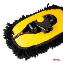 ΒΟΥΡΤΣΑ ΚΑΘΑΡΙΣΜΟΥ ΜΕ ΤΗΛΕΣΚΟΠΙΚΟ ΚΟΝΤΑΡΙ 46-100cm & 3 ΠΑΝΑΚΙΑ ΚΑΘΑΡΙΣΜΟΥ ΜΙΚΡΟΦΙΜΠΡΑ  ΑΜΙΟ - 1 ΤΕΜ. Auto Moto Tyres 