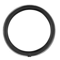 ΚΑΛΥΜΜΑ ΤΙΜΟΝΙΟΥ DIAMONDS SILVER (S) 35/37cm ΣΥΝΘΕΤΙΚΟ ΔΕΡΜΑ SKEENTEX ΜΑΥΡΟ/ΑΣΗΜΙ LAMPA  - 1 ΤΕΜ. Auto Moto Tyres 