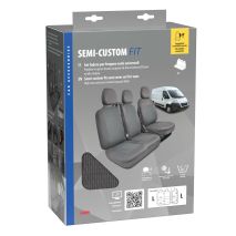 ΚΑΛΥΜΜΑΤΑ ΚΑΘΙΣΜΑΤΩΝ ΚΑΙ ΠΡΟΣΚΕΦΑΛΑ ΓΙΑ 3 ΣΕΙΡΕΣ ΘΕΣΕΩΝ ΣΕ ΓΚΡΙ ΣΚΟΥΡΟ ΧΡΩΜΑ SEDILI SET LARGE LAMPA - 1 ΤΕΜ. Auto Moto Tyres 