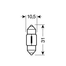 ΛΑΜΠΑΚΙΑ ΣΩΛΗΝΩΤΑ 12V/10W ΜΩΒ 11x31mm Auto Moto Tyres 
