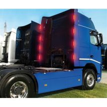 ΦΩΣ ΦΟΡΤΗΓΟΥ 12LED ΚΟΚΚΙΝΟ 24V 155mm Auto Moto Tyres 