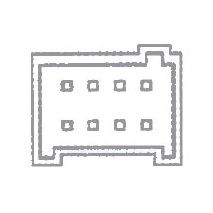 Διακόπτης αριστερός (Πόρτα Οδηγού) Διπλός για Fiat DOBLO IΙI 8 επαφών Auto Moto Tyres 