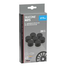 ΚΑΠΑΚΙΑ ΣΙΛΙΚΟΝΗΣ ΓΙΑ ΜΠΟΥΛΟΝΙΑ 17mm Μαύρα 20τεμ. Auto Moto Tyres 