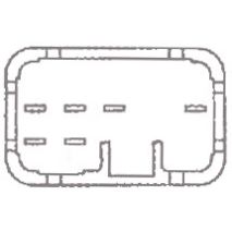 Διακόπτης Παραθύρου Πολλαπλός Γκρι ISUZU NPR 24V  6PIN Auto Moto Tyres 