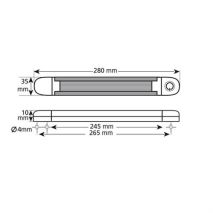 ΠΛΑΦΟΝΙΕΡΑ ΛΑΜΠΑ ΕΣΩΤΕΡΙΚΗ LUM-1 12LED ΛΕΥΚΟ 840lm 280mm 1ΤΕΜ. Auto Moto Tyres 