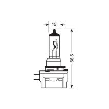 H11B Λάμπα Αλογόνου 12V - 55W - PGJY19-2 - 1 τεμ Auto Moto Tyres 