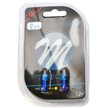 T5 12V W2x4,6d LED 1xSMD5050 ΜΠΛΕ (ΚΑΡΦΩΤΟ ΑΚΑΛΥΚΟ) BLISTER 2ΤΕΜ. Auto Moto Tyres 