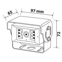 ΚΑΜΕΡΑ T1 ΕΓΧΡΩΜΗ ΑΔΙΑΒΡΟΧΗ ΜΕ ΜΙΚΡΟΦΩΝΟ Κ ΝΥΧΤΕΡΙΝΗ ΛΗΨΗ ΕΩΣ 10m 97x72x65mm ΜΑΥΡΗ Auto Moto Tyres 