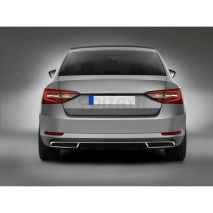 ΔΙΑΚΟΣΜΗΤΙΚΑ ΧΡΩΜΙΑ ΕΞΑΤΜΙΣΗΣ ΜΑΡΚΕ ΜΟΝΟΚΟΜΑΤΟ ΓΙΑ SKODA SUPERB 4D 2015+ Auto Moto Tyres 