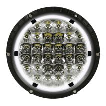 ΠΡΟΒΟΛΕΑΣ BEXTAR 10-30V 62 LED 73W 6.500Κ 6080lm ΚΑΡΦΙ ΜΕ NEON ΘΕΣΕΩΣ ΣΤΡΟΓΓΥΛΟΣ (195x205x65 mm) -1ΤΕΜ. Auto Moto Tyres 