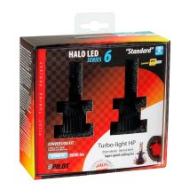H10/HB3 9005 9-32V 6.500K 8.000lm 60W P20d HALO LED SERIE 6 STANDARD 6LED ZES 2ΤΕΜ. LED KIT Auto Moto Tyres 