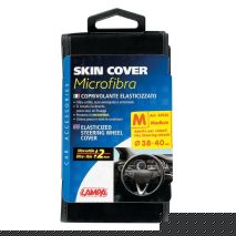 ΚΑΛΥΜΜΑ ΤΙΜΟΝΙΟΥ SKIN-COVER ΜΙΚΡΟΦΙΜΠΡΑ 38/40cm (M) ΜΑΥΡΟ ΕΛΑΣΤΙΚΟ 2mm ΠΑΧΟΣ Auto Moto Tyres 