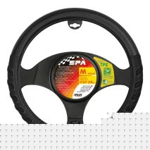 ΚΑΛΥΜΜΑ ΤΙΜΟΝΙΟΥ SPA (M) 37/39cm ΔΕΡΜΑΤΙΝΗ ΜΑΥΡΟ ΑΟΣΜΟ ECO-FRIENDLY Auto Moto Tyres 