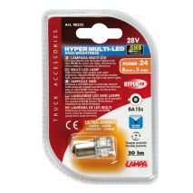 P21W 24/28V BA15s 30lm HYPER-LED24 ΠΟΡΤΟΚΑΛΙ (ΜΟΝΟΠΟΛΙΚΟ) BLISTER 1ΤΕΜ. Auto Moto Tyres 